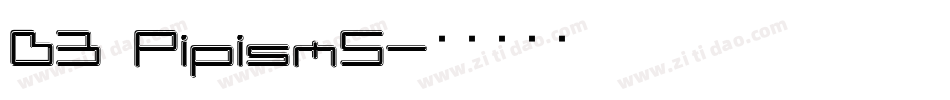 D3 PipismS字体转换
